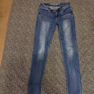 American Eagle jeans and Abercrombie shirt